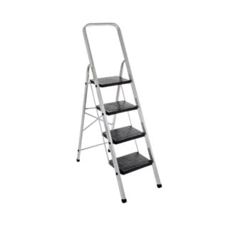 PalBest Quickstep Σκαλοσκαμπό Αλουμινίου 4 Σκαλιών 1m