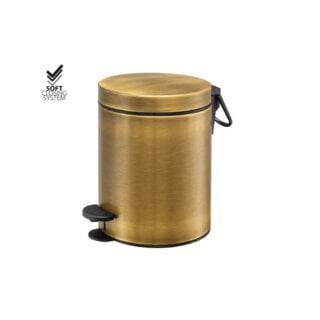 Sanco Χαρτοδοχείο 5lt Soft Closing System Bronze Mat