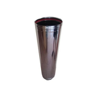 InoxShell Αεραγωγός Αμόνωτος Inox Λείος Ø80 1m