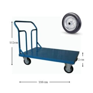 Καρότσι Πλατφόρμας Βαρέως Τύπου 400kg Φορτίο